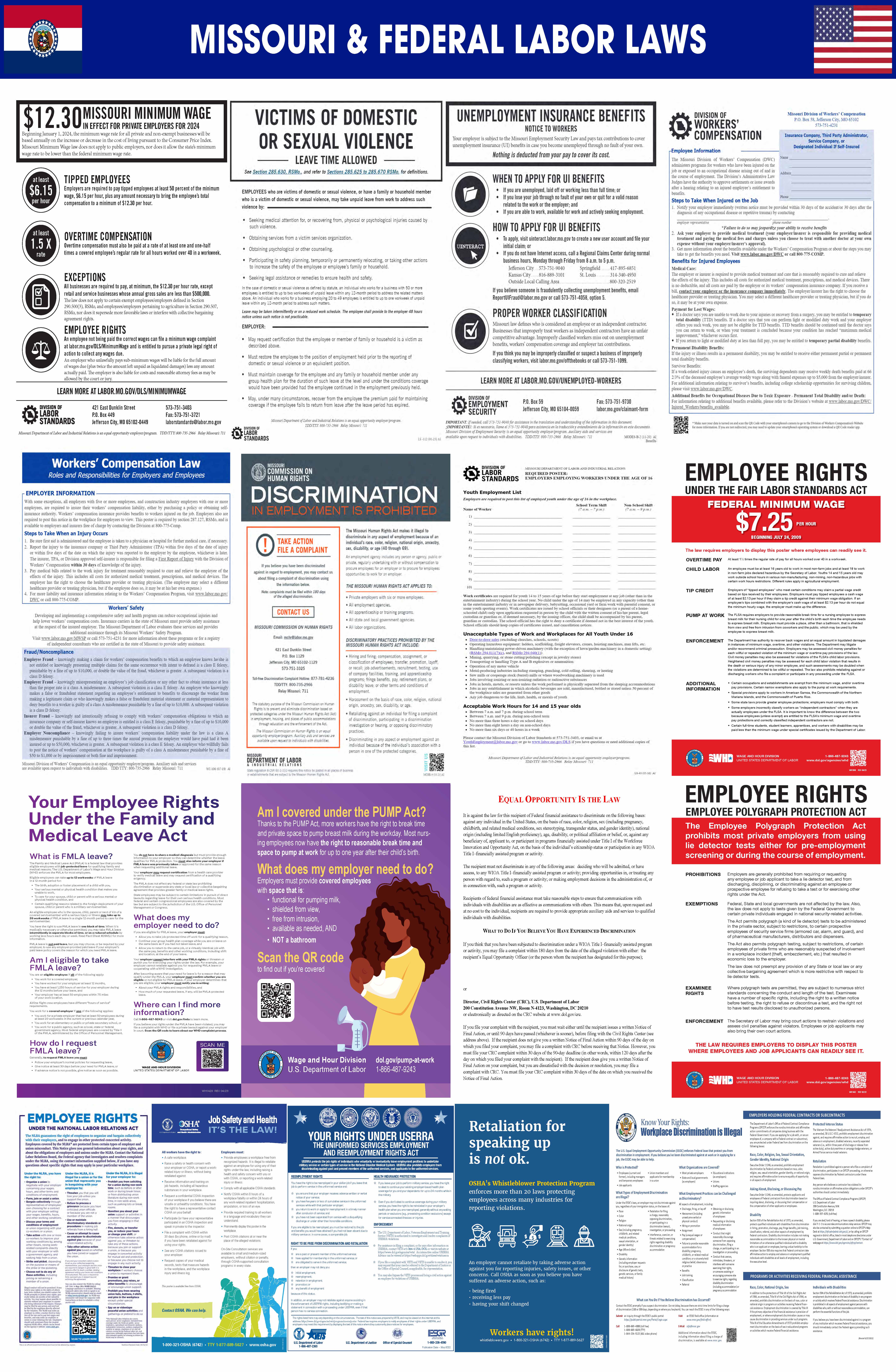 Missouri Labor Law All In One Poster
